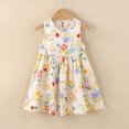 thumbnail image 2 of Gubotare Dress for Kids Toddler Girl Summer Dress Little Girls Casual Beach Party Bowknot Sling Sundress with Pocket Size 9-10 (Yellow,9-10 Years), 2 of 4