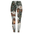 thumbnail image 5 of YOIAVAIOY Womens Christmas Leggings High Waisted Buttery Soft Stretch Ankle Length Tights Fashion Plaid Snowflake Printed Casual Yoga Pants Multicolor XXL, 5 of 5