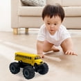 thumbnail image 4 of CanGonggg Yellow School Bus Big Wheel Truck Diecast Model Toy Model Car Toddler Toys Toys For Ages 2-4 Kids Toys Toddler Toys 2-3 Baby Book, 4 of 5