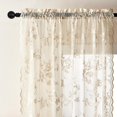 thumbnail image 3 of Cortinas de encaje SEEKRIGHT Victorian Floral Beige, 214 cm, 2 paneles, 3 of 7