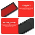 thumbnail image 4 of OUNONA Led Badge Text Red PVC Fashion Scrolling Message Name Tag 1 Set, 4 of 8