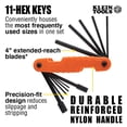 thumbnail image 3 of Juego de llaves hexagonales Klein Tools Pro, plegables, SAE y métricas, 3 of 9