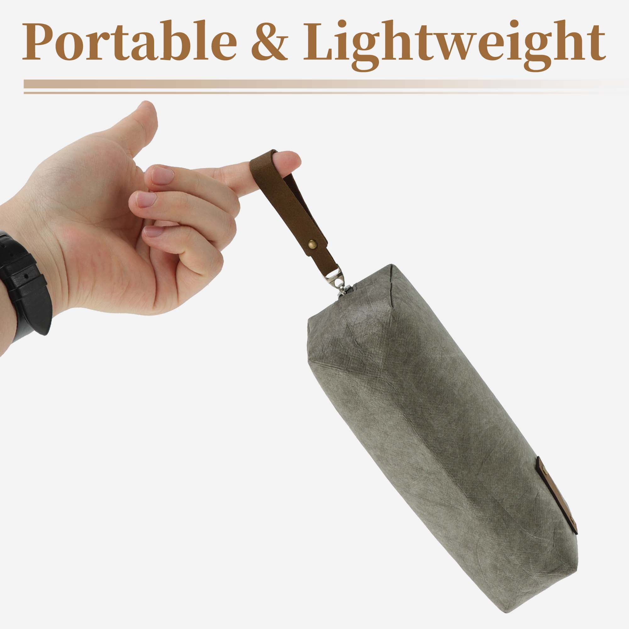 Unique Bargains s Paper Style Aesthetic Pen Bag Organizer Gray