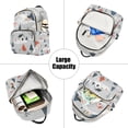 thumbnail image 5 of FORMRS Mini Backpack Purse for Women Travel Daypack Casual Shoulder Bag, Cartoon Blue Houses, 5 of 7