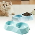 thumbnail image 1 of Comedero doble con forma para mascotas. Plato de plástico para gatos y perros. Perfecto para comida y agua., 1 of 3