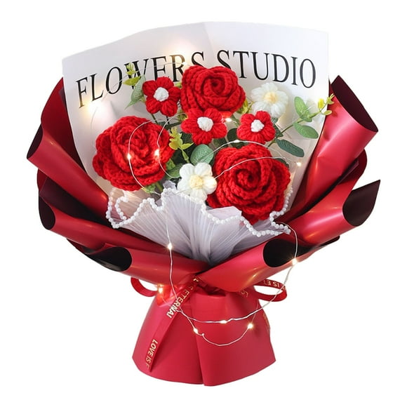 CHENMEI Bouquet de Fleurs Rose Girasole Garofano Cadeau Fête de la Maman Cadeau Maman Cadeau Compagnon Cadeau de Décoration