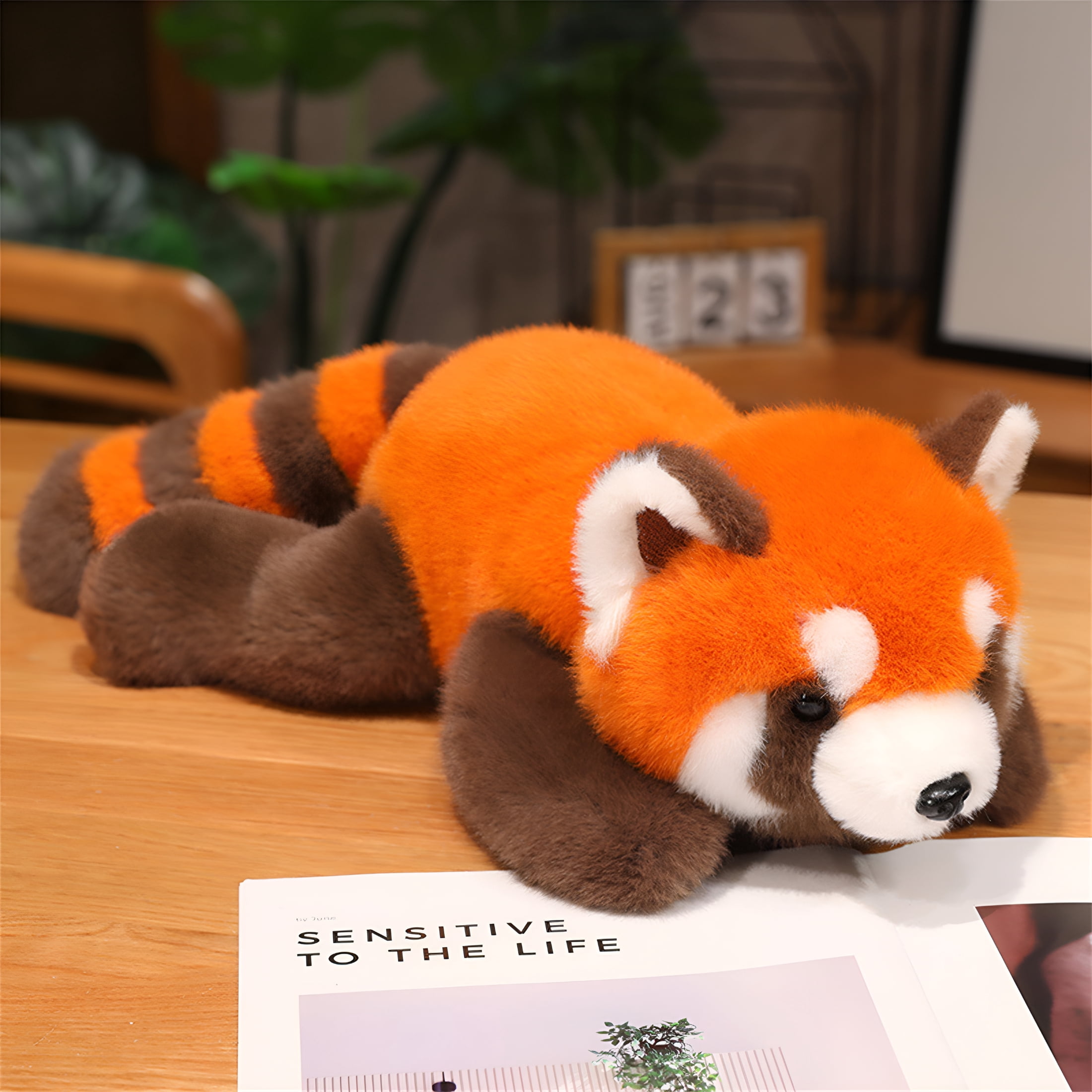 BESTSKY 11.8 Inch Red Panda Weighted Stuffed Animals,Red Panda Plush Toy Doll,Stuffed Red Panda Plush Pillow Cute Weighted Red Panda Plushies Toys for Kids Boys Girls Gifts