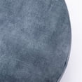 thumbnail image 4 of Omax Decor MADDOX 16" Round Ottoman Pouf Stool Footstool in Blue Velvet, 4 of 5