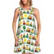 thumbnail image 1 of Disketp Train With Animals para Vestido sin Mangas para Mujeres, Vestidos de Verano para Mujeres, Casual y Holgado para la Playa, 1 of 7