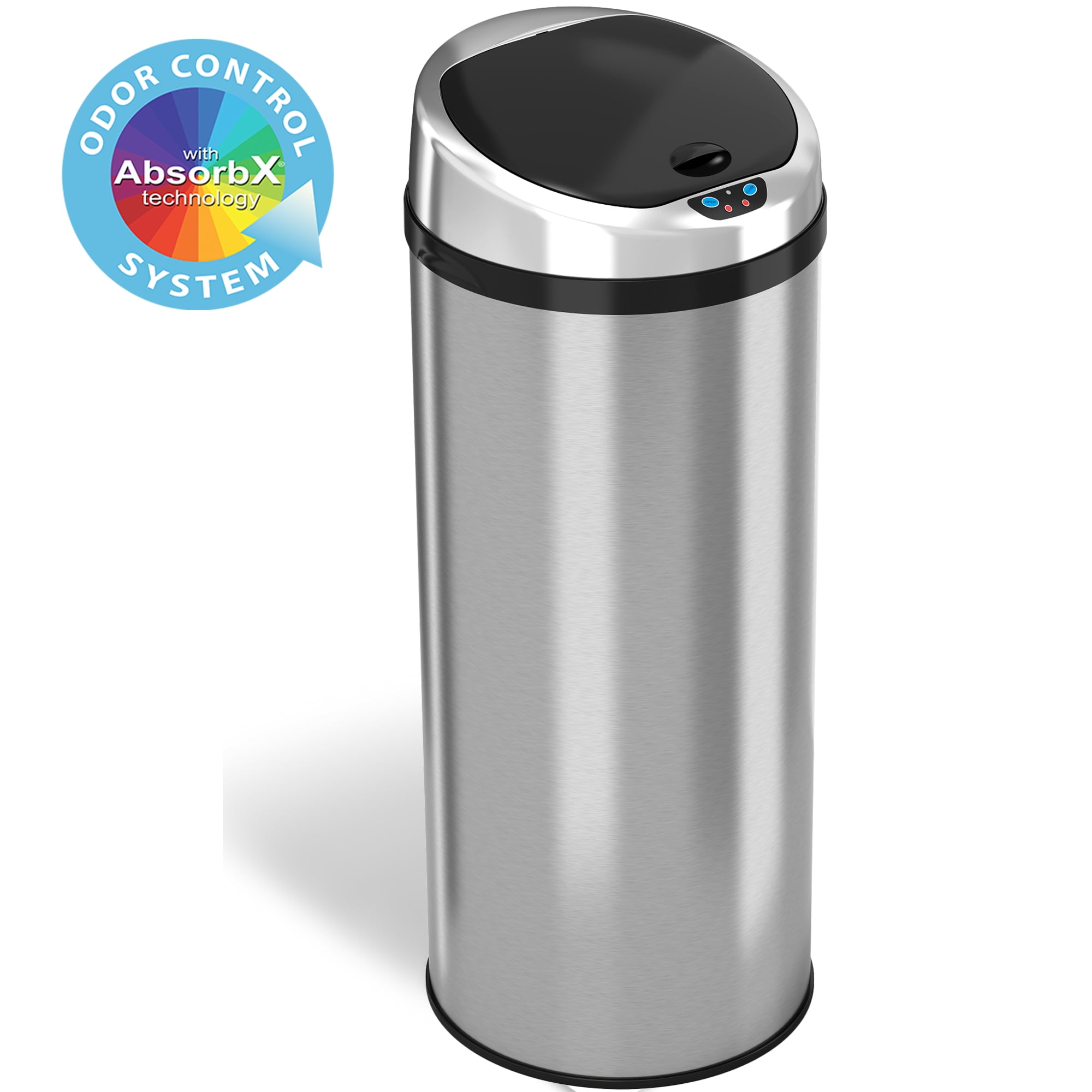 Motion Sensor Trash Can 13 Gallon Garbage Touchless Automatic Stainless Steel 
