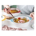 thumbnail image 4 of 1000ML 1000ML Double Ear Ceramic Circular Oven with Baking Plate, Cheese Baked Rice Salad, Deep Mouth Plate, 4 of 4