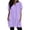 Purple, variant on QASIEATN Women's Casual V Neck Short Sleeve Dress Loose Fit T Shirt Dress with Pockets Shirts for Women