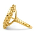 thumbnail image 3 of 14K Yellow Gold Ring Band Signet 14.5x15.0mm Open Back, Size 6, 3 of 5