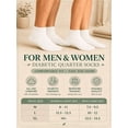 thumbnail image 6 of Comfello Circulatory Diabetic Ankle Socks for Men & Women – 3-Pack – Non-Binding, Extra Wide Moisture Wicking Cotton Socks, 6 of 7