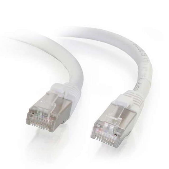 Câble de Patch Réseau Stp Blindé Sans Accroc Cat6 6 Po - Blanc
