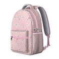 thumbnail image 2 of Tropical Flower and Hummingbird Illustration Backpack for Students Wear-Resistant, Fashion School Backpack with Adjustable Straps for Student and Student, 2 of 6