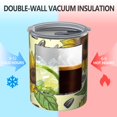 thumbnail image 2 of 12oz Coffee Tumblers Yellow Sunflower Seed Pattern Stainless Steel Vacuum Insulated Travel Tumbler Coffee Cups Mug with Lid and Straw with Cleaning Brush for Cold & Hot Drinks, 2 of 5