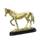 thumbnail image 5 of Escultura de caballo, adorno de mesa, estatua creativa de animal coleccionable para dormitorio Oro, 5 of 9
