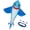 Blue, variant on Nieyigj Black Shark Kite for Kids and Adults, Easy to Fly Outdoor Toy with 30M Line for Beach and Park, 17.72 inches / 45 cm
