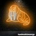 thumbnail image 4 of Handmadetneonsign Walrus Neon Sign, Walrus Led Sign, Walrus Neon Light, Sea Animal Led Light 71368, 4 of 4
