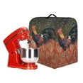 thumbnail image 6 of TSOVTHRID Rooster Chicken Vintage Wood Print Kitchen Mixer Cover with Top Handle Kitchen Appliance Dust Cover Reusable Anti-Dust Coffee Maker Cover for Kitchen Aid Accessories and Attachments,S, 6 of 7
