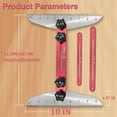 thumbnail image 2 of Ymam.Light Stair Tread Template Tool Jig Gauge, Adjustable Stair Tread Measuring Tool with Scale, Ranges from 11.4In to 60.7In, 2 of 8