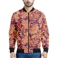 thumbnail image 3 of Chaqueta con estampado 3D de mandala bohemio para hombre, sudadera con estampado floral de primavera y otoño, abrigos de manga larga con cremallera y estilo aviador, 3 of 5