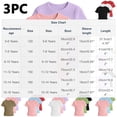 thumbnail image 5 of KyCheLot 3 Pack Ribbed Knit Tops for Girls Crew Neck Solid Color Short Sleeve T-Shirts Trendy Ruffle Trim T-Shirts, 5 of 5