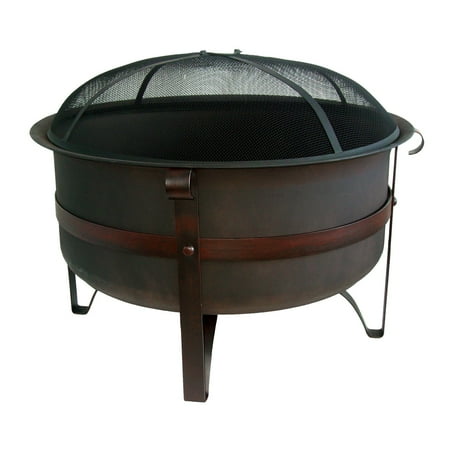 Coral Coast Brockton Steel Cauldron Fire Pit With Free Cover