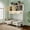 White, variant on Mintazer Twin Murphy Bed with Rattan Cabinet & Desk, Wall Foldable Bed with Charge Station & LED Lighting for Bedroom Guest Room, White