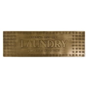 American Art Decor Sorting Out Life One Load At A Time Antique Brass Metal Sign - Rustic Farmhouse Laundry Room Wall Decor, Embossed Metal Wall Art Plaque for Laundry Room, Housewarming Gift