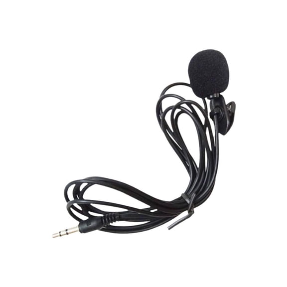 Wired Mini Lavalier Condenser Microphone with 3.5mm Jack for Computer and Loudspeaker