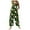 Green, variant on Christmas jumpsuit for women Casual Print Jumpsuit With Button Front And Adjustable Straps For A Comfortable Stylish Holiday Outfit
