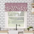 thumbnail image 4 of Cherry Blossom Crane Valances for Windows Japanese Style Harmony Pink Rod Pocket Curtain Valance Window Treatment Short Curtains for Kitchen Living Room, 54"x18", 4 of 5