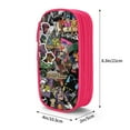 thumbnail image 3 of Gorillaz Pencil Case Durable Pen Carrying Case Lightweight Pencil Bag Pouch Box Organizer Pencase Pink, 3 of 8