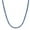 Blue, variant on 18K Gold Plated Cubic Zirconia Round 4MM Classic Tennis 18 Inches Chain Necklace For Women & Men