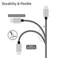thumbnail image 3 of Micro USB Cable, 10ft 2 Pack Extra Long Charging Cord Nylon Braided High Speed Durable Fast Charging USB Charger Android Cable for Samsung Galaxy S7 Edge S6 S5,Android Phone,LG, 3 of 5