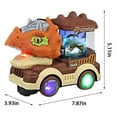 thumbnail image 3 of Gifts for Kids! Fwttom Toy Cars, Universal Dinosaur Car Spray Engineering Car Sound and Light Kids Gift Kids Toys, 3 of 8