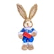 thumbnail image 2 of Figura decorativa de conejo de Pascua, estatua de conejo de paja encantadora de 13,8 pulgadas, estatuas de conejo de pie para decoración de primavera, Estilo F BLESIY Estatua al aire libre, 2 of 8