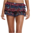 thumbnail image 1 of TIMIFIS Womens Fashion Lace Bow Shorts Solid Color Multi Layer Cake Stacking Skirt Pants Elastic Waist Sweet Sleeping Short, 1 of 3