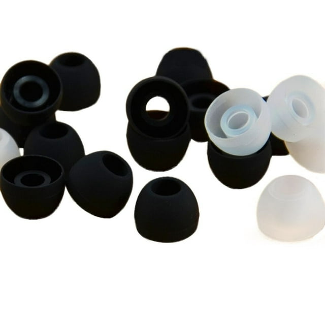 Klonfd Clear Buds Silicone Size Tips Medium 10 For Replacement Pairs Ear Headset