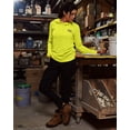 thumbnail image 2 of Women's Hi-Vis UPF Hooded Banner Long Sleeve T-Shirt | CAT® WORKWEAR, 2 of 3