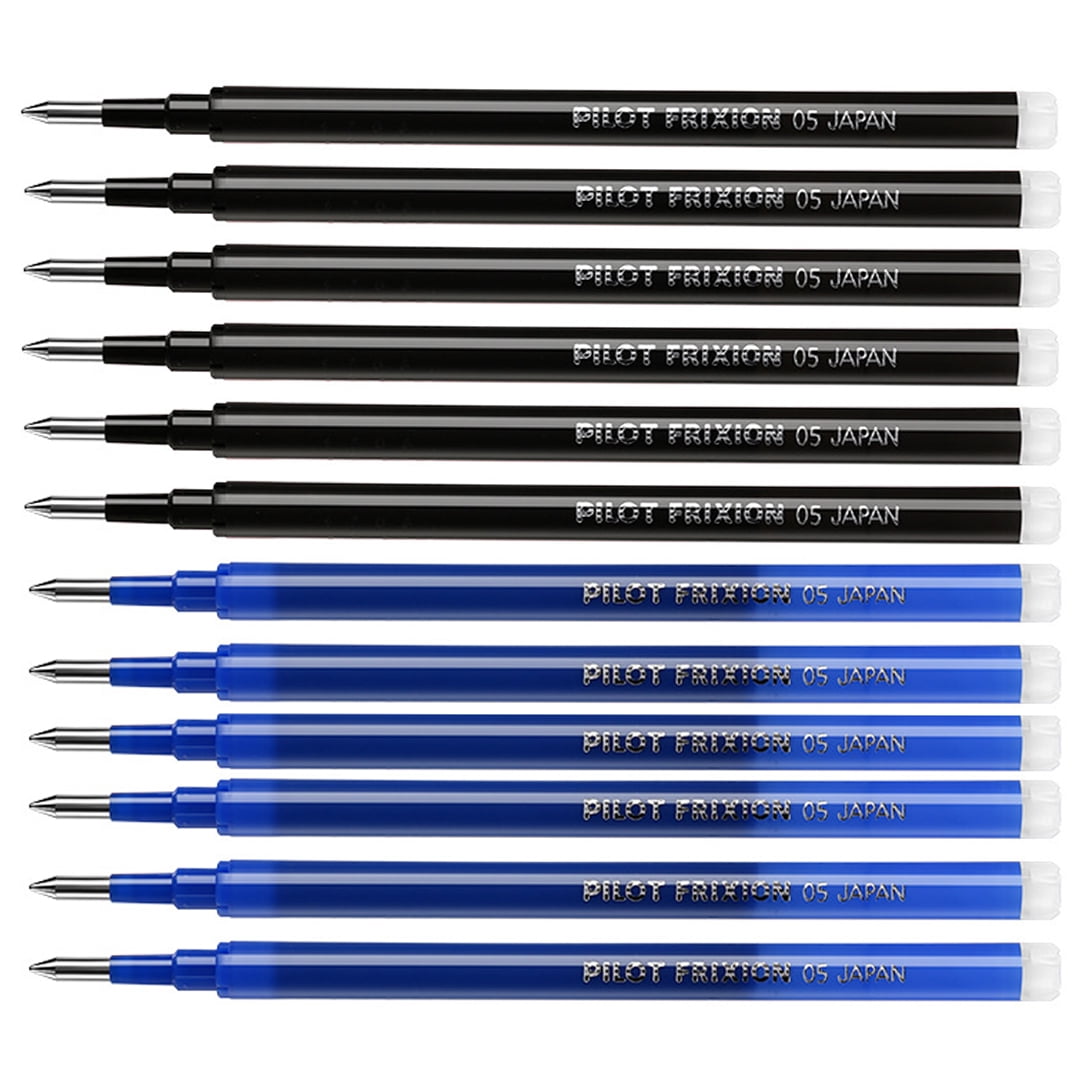 Gel Pen Refill Ink For PILOT FriXion 0.5mm Needle Tip BLS-FR5 Erasable Pens  Black/Blue Ink