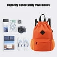 thumbnail image 5 of Drawstring Backpack, Large Capacity Backpack, Sports and Leisure Use, Durable Cloth Material, Multi-Functional Outdoor Travel Bag, 5 of 7