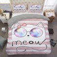 thumbnail image 2 of Ropa de cama de gato, ropa de cama para niños, juego de funda nórdica infantil, regalo para gato, 2 of 3