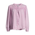 thumbnail image 6 of Time and Tru Women’s Smocked Top with Long Sleeves, Sizes XS-XXXL, 6 of 7