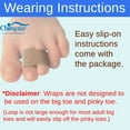 Chiroplax Toe Wraps Buddy Tape 4 Pack, Support & Pain Relief for Hammer, Claw Toes
