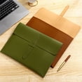 thumbnail image 6 of File Folders, Waterproof Thick Leather Folder, Leather Clipboard Folio, Business Padfolio Folder, Folders for Documents, Clear Document Holder, Padfolio Organizer for Work 13.7×10.43 in,A2#D, 6 of 6