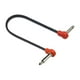 thumbnail image 2 of Cable de conexión para guitarra eléctrica/bajo/cables de bajo TS de 4" en ángulo recto con sonido nítido 50cm rojo, 2 of 7