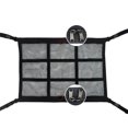 thumbnail image 1 of Riwcyla Car Ceiling Cargo Net Triangle,Shaped Vehicle Ceiling Strong Load,Bearing Pocket Double,Zipper Car Roof Mesh Bag In,Car Storage Organizer, 1 of 6